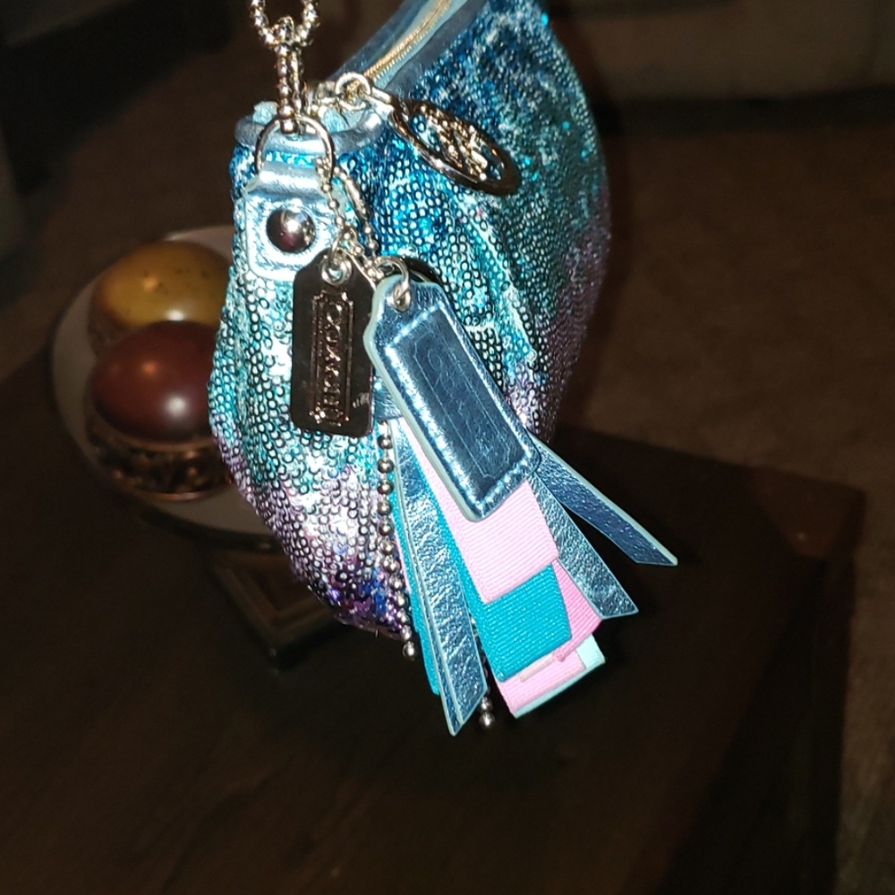 Coach Poppy Limited Ed. Ombre' Sequins Evening Bag - Picture 7 of 16
